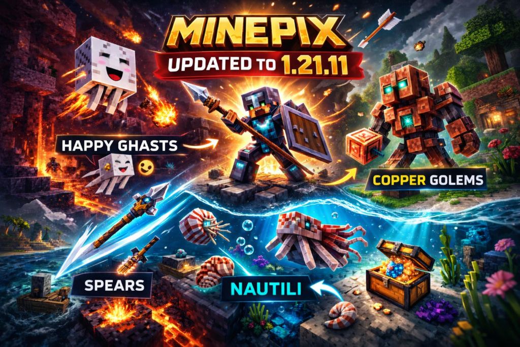 🚀 MinePix Updated to 1.21.11!