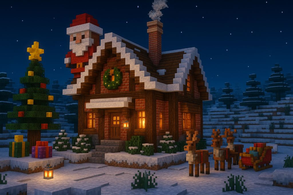 MinePix invites you to the holiday contest — "Santa's Residence"!